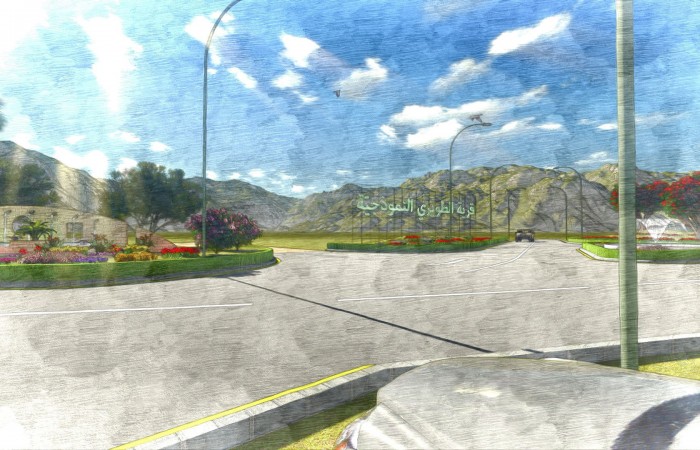 Touairi Village Entrance Animation